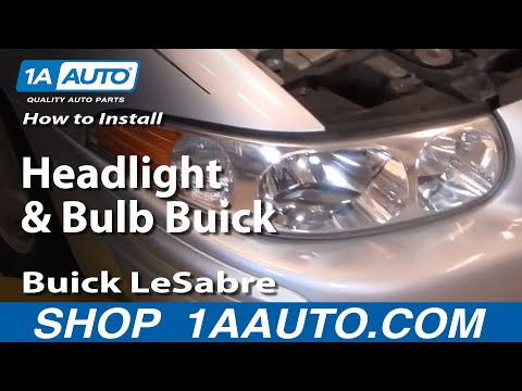 How To Replace Headlights & Bulbs 00-05 Buick LeSabre