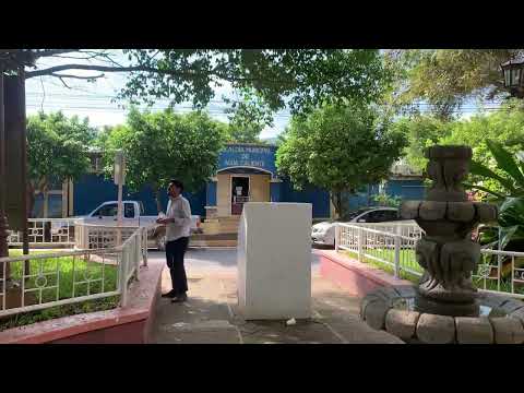 Parque Central, y Alcaldia Municipal, Agua Caliente, Chalatenango, El Salvador