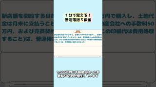 １分で覚える！倍速簿記３級編　第２４回　土地