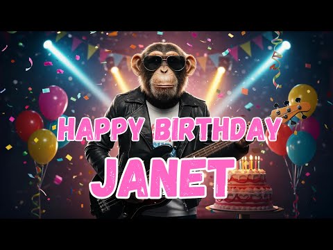 JANET Happy Birthday Song - Happy Birthday to Janet