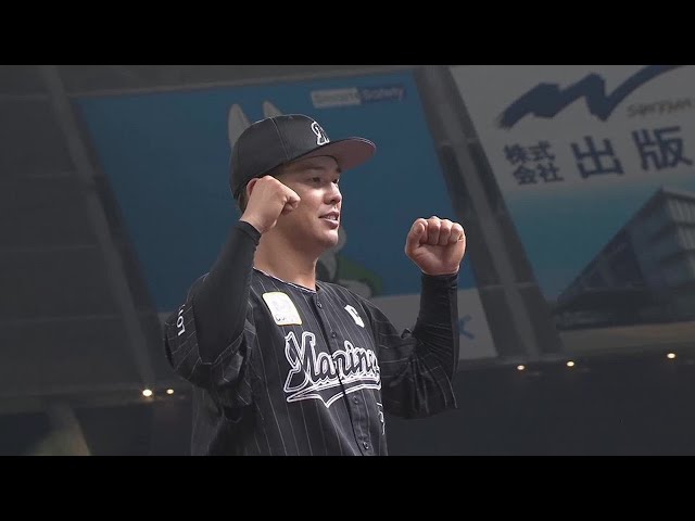 マリーンズ・中村奨吾選手ヒーローインタビュー 7月12日 埼玉西武ライオンズ 対 千葉ロッテマリーンズ