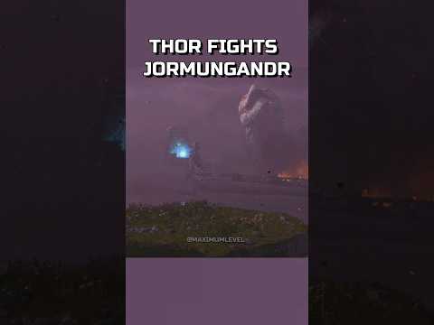 Thor fights Jormungandr