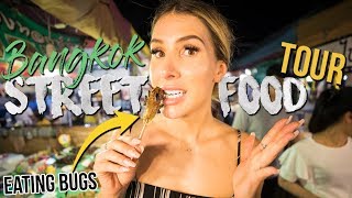 BANGKOK STREET FOOD TOUR! I ate a giant bug...