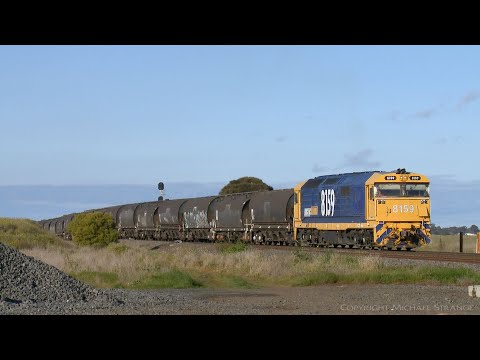4CK5 With Solo 8159 And Grain Hoppers (15/7/2020) - PoathTV Australian Trains & Railways