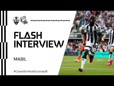 Flash Interview: Awer Mabil tras el CD Castellón 5-4 Real Sociedad 'B' (15-11-2025)