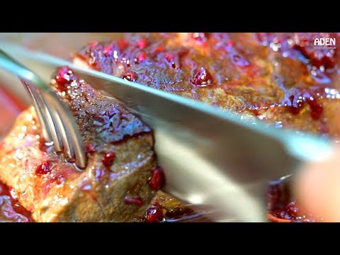Elk Steak with Blackberry Sauce
