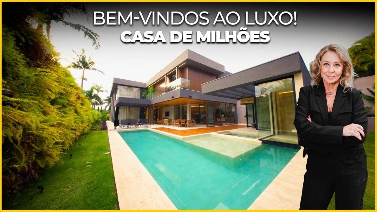 Casa Contemporânea à Venda no Tamboré 3 | Projeto Leonice Alves | 5 Suítes | Automação Completa