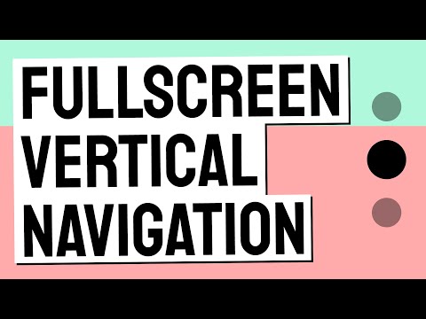 Creating a Left Side Floating Navigation Bar Web Design UX Tutorial
