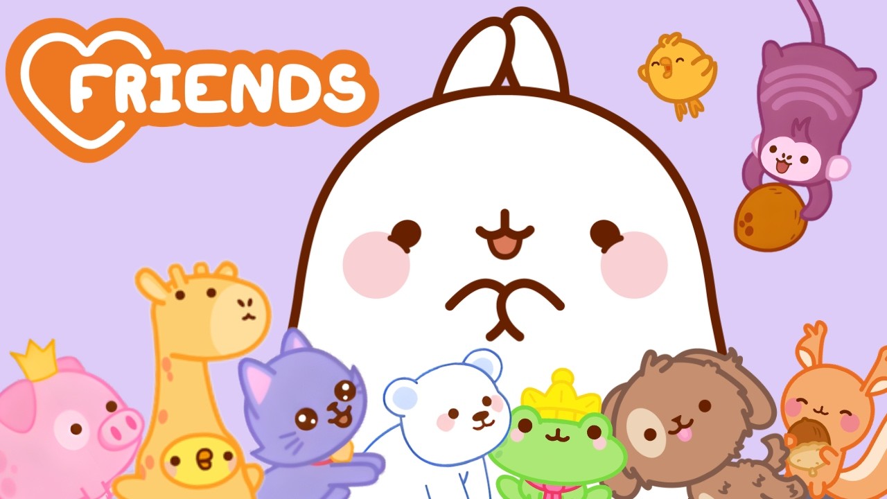Molang's Animal Besties 🐶🧡 Heartwarming Pet Moments