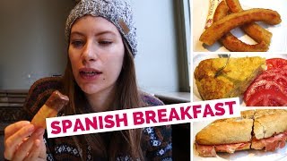 Spanish Breakfast in Granada, Spain