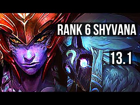 SHYVANA vs KINDRED (JNG) | 5/0/4, Rank 6 Shyvana | KR Master | 13.1