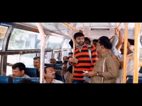 Yogesh And Bus Conductor Super Comedy Scene | Ambara Kannada Movie | Bhama