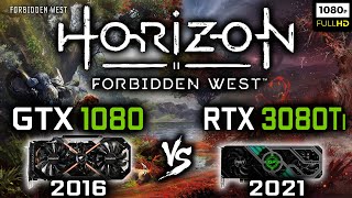 GTX 1080 vs RTX 3080 Ti in Horizon Forbidden West - 1080p Benchmark