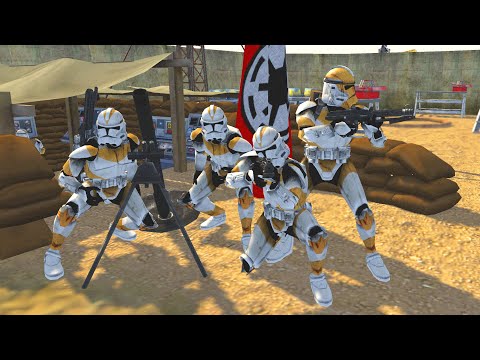 Hardest Clone Wars Fort Defense EVER! - Men of War: Star Wars Mod Battle Simulator