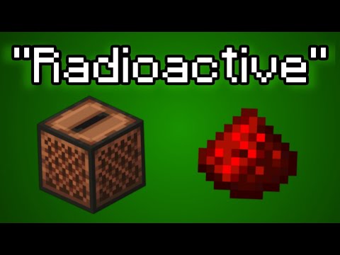 Radioactive but every line is a Minecraft item