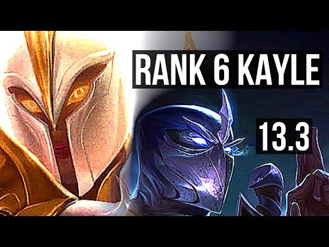 KAYLE vs SHEN (TOP) | Rank 6 Kayle, 8/1/3 | EUW Challenger | 13.3