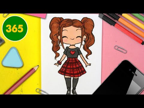 COMMENT DESSINER UNE FILLE KAWAII – Dessins kawaii facile