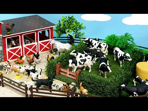 Toy Barn Stable and Farm Animal Figurines