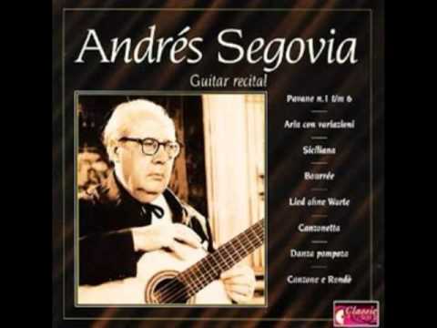 Andrés Segovia- Guitar Recital - Pavan for vihuela No 1