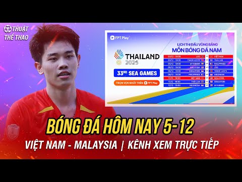 Lịch trực tiếp bóng đá hôm nay 4-12 | Việt Nam vs Malaysia SEA Games 33 | Xem ở FPT Play