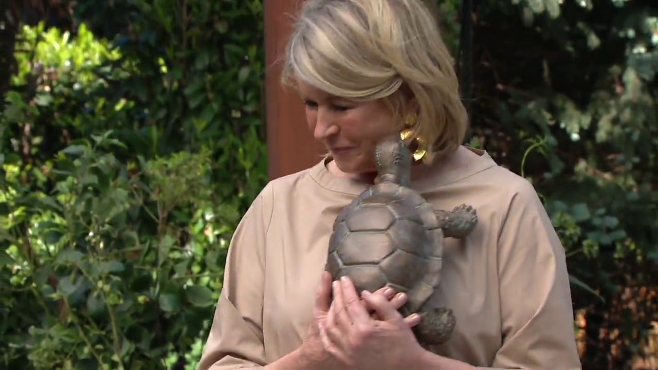 Martha Stewart Small or Large Tortoise Garden Ornament on QVC