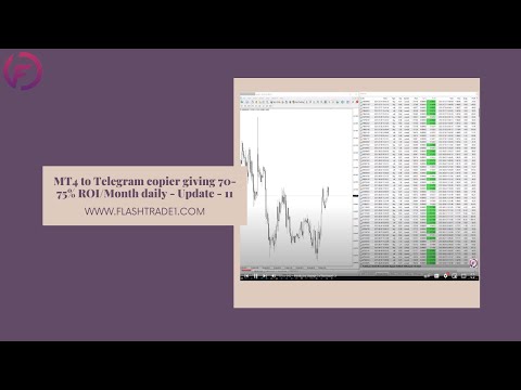 MT4 to Telegram copier giving 70-75% ROI/Month daily - Update - 11