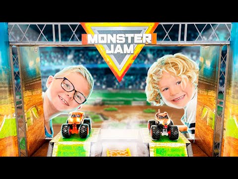 Ultimate MONSTER JAM Toys with Tricks & Race Course! | Kids Toys