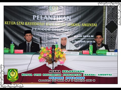 Pelantikkan Ketua Sekolah Tinggi Agama Islam (STAI) Rasyidiyah Khalidiyah (Rakha) Amuntai