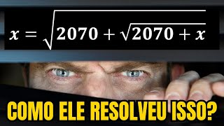 NUNCA MENOSPREZE UMA EQUAÇÃO COMO ESSA! VOCÊPODE NÃO CONSEHGUIR RESOLVER