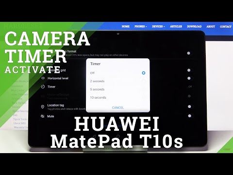How to Set Camera Timer in HUAWEI MatePad T10s – Allow Camera Option