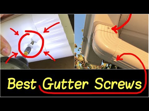 ✅Best Gutter Screws #8 x 1/2" for Rain Gutter Attachments Vinyl or Aluminum Review