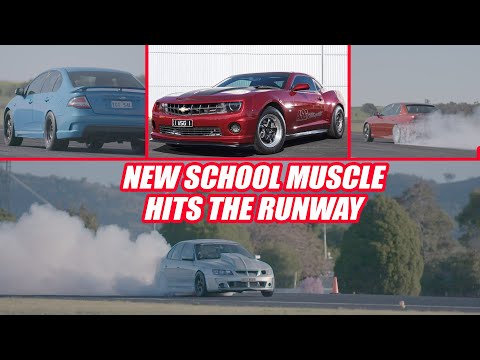 New School Muscle hits Cootamudnra Airport - Runway Thrash 2019