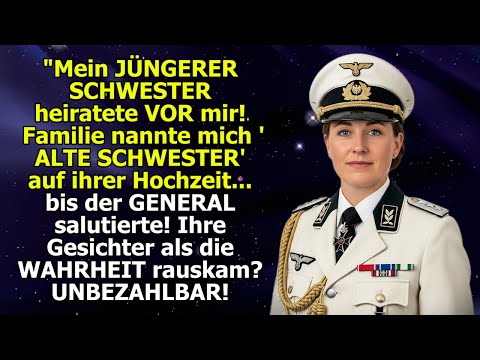 "Sie nannten mich 'alte Schwester' auf der Hochzeit – bis die Militärfamilie salutierte"