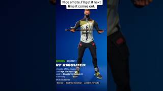 Fort Knighted: last seen… #gaming #fortnite #viral #fortniteemote #shorts