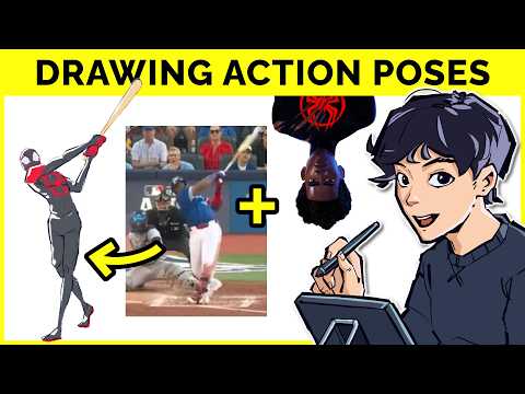 🔴 Motion Studies from Video References (Drawing with Krita)