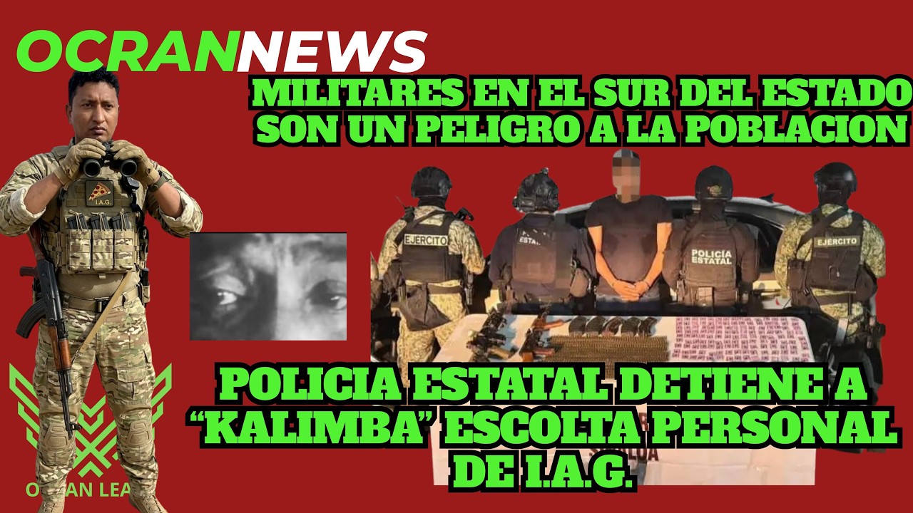 Cayò el Kalimba escolta de I.A.G. / Militares en el sur del Estado son un Peligro!
