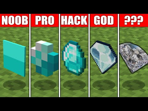 Textures (NOOB vs PRO vs HACKER vs GOD) Diamond in Minecraft
