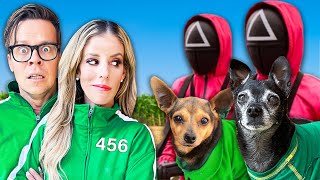Playing Squid Game in Real Life - Dogs Vs Humans