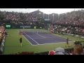 Steve Johnson v Kevin Anderson at Indian Wells 2017 courtside view