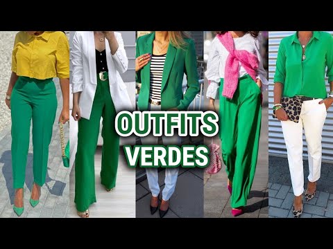 ROPA de MODA 2022 en COLOR VERDE ESMERALDA CONJUNTOS de ROPA MODERNOS con el COLOR VERDE ESMERALDA