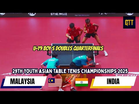 YAP/LAM Vs IBHATTACHARJEE/PRADHIVADHI Asian Youth Table Tennis Championships 2025  U19 Boy's Doubles