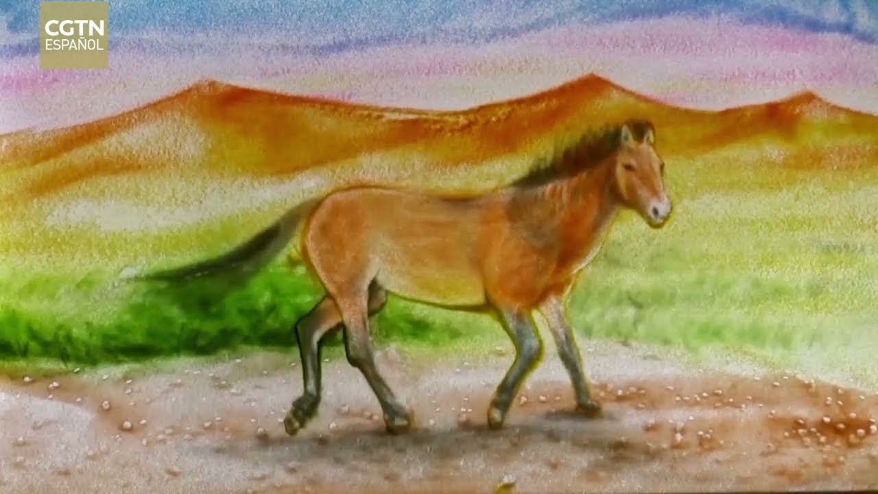 "Todo sobre caballos" de CGTN: Pintura ecuestre a través del arte con arena