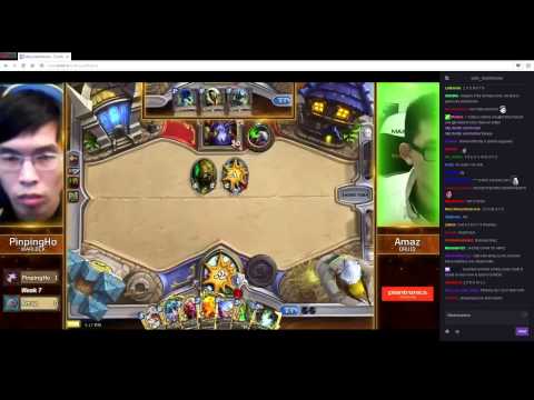 ESL Legendary Series - Week 7 - Amaz (Druid) vs PinpingHo (Warlock Zoo) - fight 2 - Hearthstone