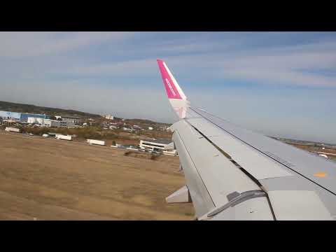 Aterizare în București Otopeni (OTP) cu un Airbus A321NEO de Wizz Air