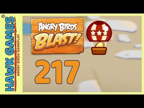 Angry Birds Blast Level 217 - 3 Stars Walkthrough, No Boosters