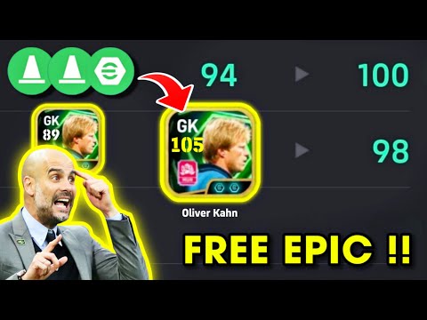 Free 105 Rated Epic Oliver Kahn Best Training Guide 😍🔥 eFootball 2026 Mobile !!