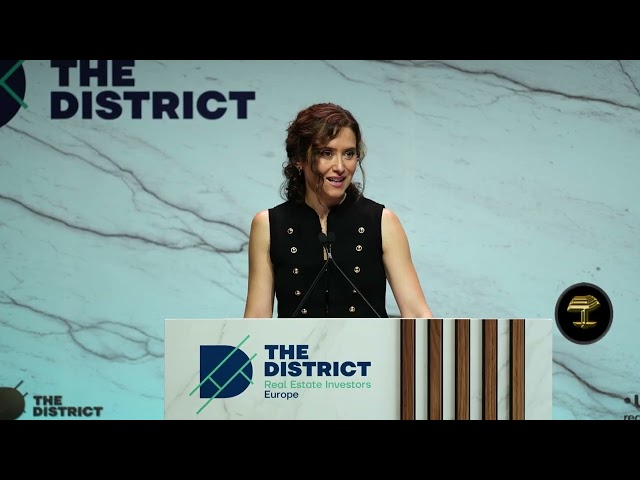 Isabel Díaz Ayuso en la inauguración de la quinta edición de The District 2026