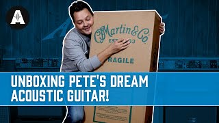 Video thumbnail for Pete FINALLY Gets the Acoustic Guitar He Has Been Dreaming About - Guitar Unboxing! by Andertons Music Co