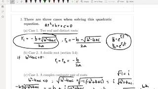 Section 3.3: Characteristic Equation-  Complex Roots:260
