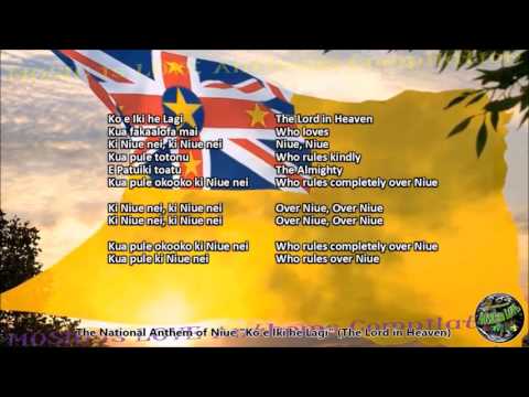 Niue National Anthem "Ko e Iki he Lagi" with music, vocal and lyrics Niuean w/English Translation